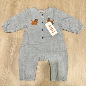 TINYCOTTONS Poodle One-Piece Blue